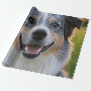 Add Pet Photo Customize Wrapping Paper
