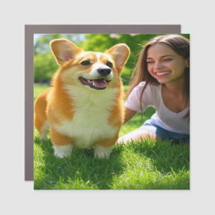 Add Pet Photo Personalize Customize Car Magnet