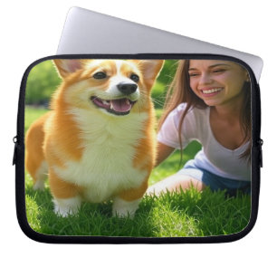 Add Pet Photo Personalize Customize Laptop Sleeve
