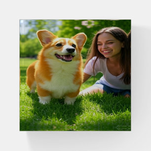Add Pet Photo Personalize Customize Paperweight