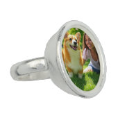 Add Pet Photo Personalize Customize Ring (Side)