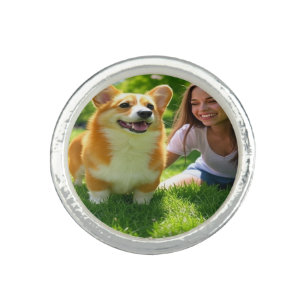 Add Pet Photo Personalize Customize Ring