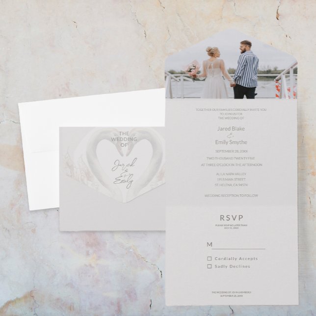 Add Photo All in One Wedding Invite (Add Photo All in One Wedding Invite)