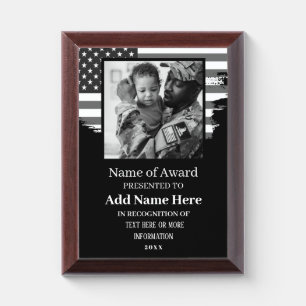 Add Photo and Info for Reward or Honor - Parchment Award Plaque