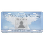 Add Photo And Name | Memorial License Plate at Zazzle