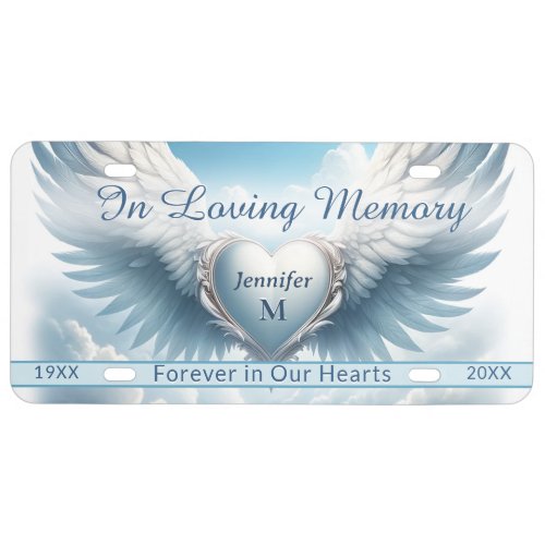 Add Photo and Name  Memorial License Plate