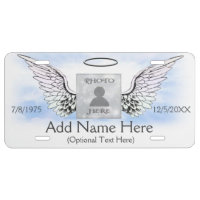 Add Photo and Name | Memorial License Plate