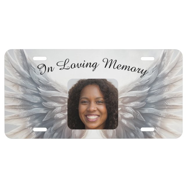 Add Photo and Name | Memorial License Plate (Front)