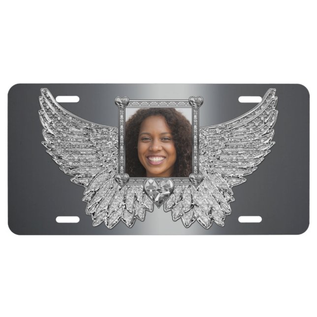 Add Photo and Name | Memorial License Plate (Front)