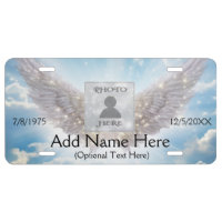 Add Photo and Name | Memorial License Plate