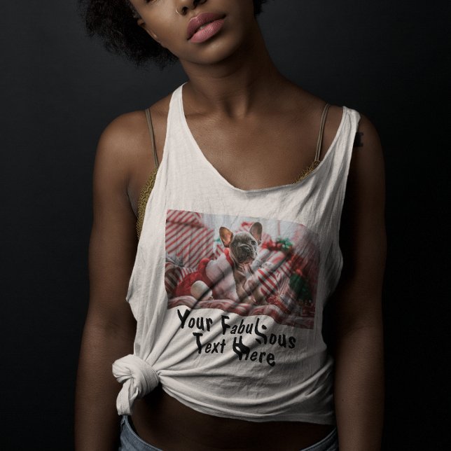 Add Photo and Text Custom Hot Yoga Tank Top (Creator Uploaded)