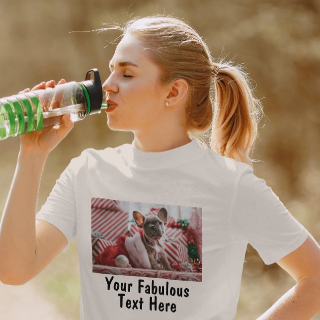 Add Photo and Text Custom T-Shirt (Creator Uploaded)