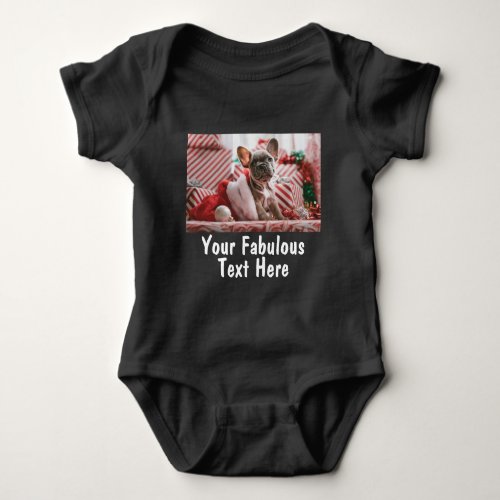 Add Photo and Text Custom Toddler Baby Bodysuit