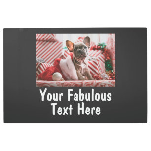 Add Photo and Text Custom Wall Art Metal Prints