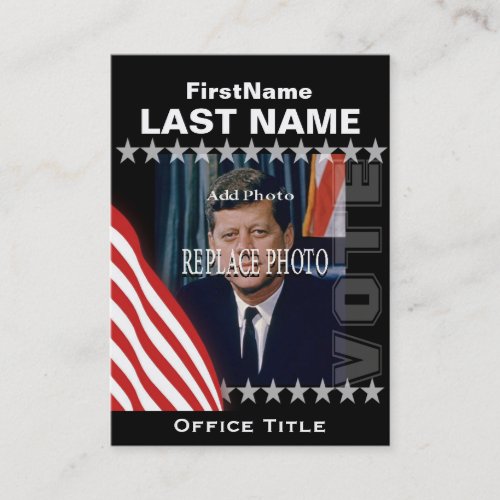 Add Photo Campaign Template Business Card