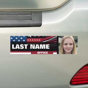Add Photo Custom Campaign Template Bumper Sticker