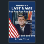 Add Photo | Custom Campaign Template Flyer<br><div class="desc">Add a photo to this custom campaign flyer template in red,  white and blue with stars. Great for starting and maintainging a successful campaign.  zazzle.com/CampaignHeadquarters</div>