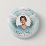 Add Photo Custom Memorial Angel WIngs Button