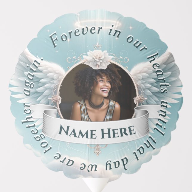 Add Photo Custom Memorial Balloon (Front)
