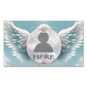 Add Photo Custom Memorial Business Card Magnet