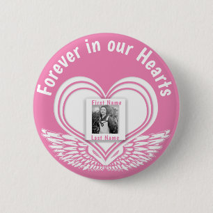 Add Photo Custom Memorial Heart Button