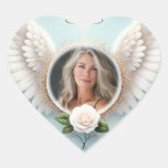 Add Photo Custom Memorial Heart Sticker