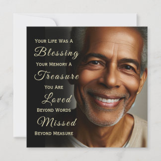 Add Photo Custom Memorial Invitation