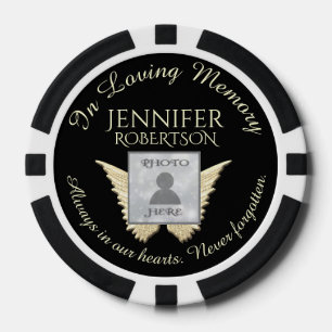 Add Photo Custom Memorial Poker Chips