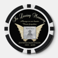 Add Photo Custom  Memorial Poker Chips