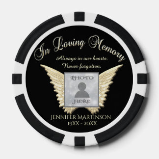 Add Photo Custom Memorial Poker Chips