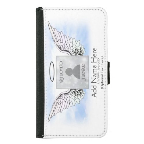 Add Photo Custom Memorial  Samsung Galaxy S5 Wallet Case