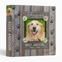 Add Photo, Dog, Cat, Pet Memorial Vinyl Binder