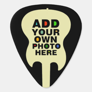 add photo (front and back) guitar pick