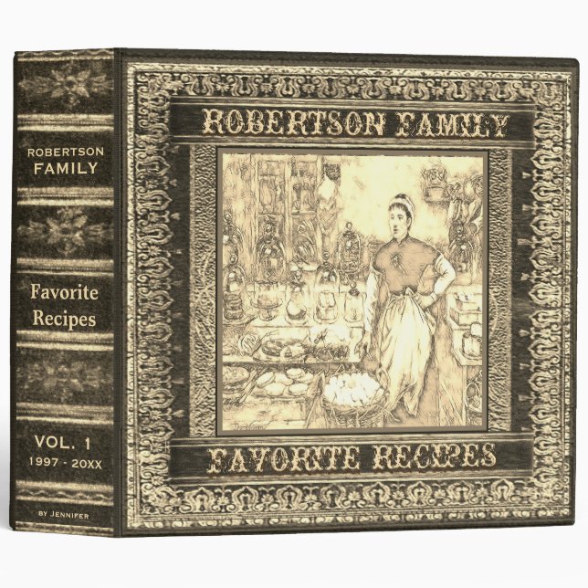 Add Photo Gold Recipe Binder (Front/Spine)