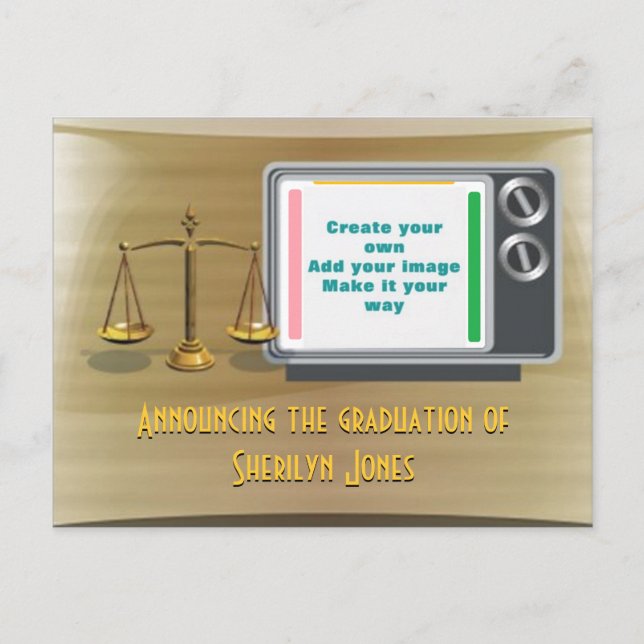 Add photo graduation announcement (Front)