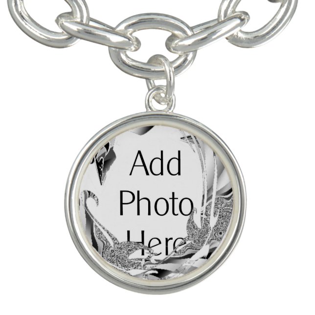 Add Photo Here Custom Charm Bracelet (Design)