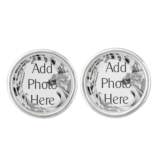 Add Photo Here Custom Cufflinks (Front)