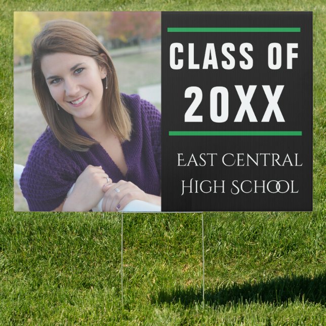 Add Photo High School Senior Yard Sign (Insitu)