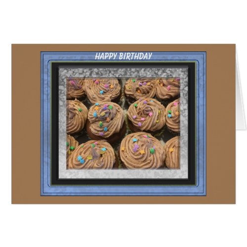 Add Photo Image to Frame Birthday Card