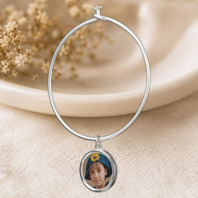 Add photo keepsake bangle bracelet (Creator Uploaded)