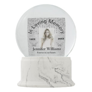 Loving Memory Snow Globes Zazzle