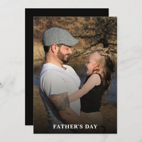 Add Photo Message Dad Daughter Fathers Day Card