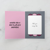 Add photo name grey magenta 30th birthday card | Zazzle