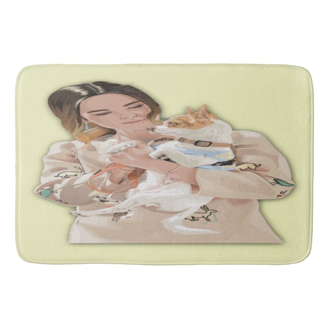 Add Photo Personalize Bath Mat (Front)