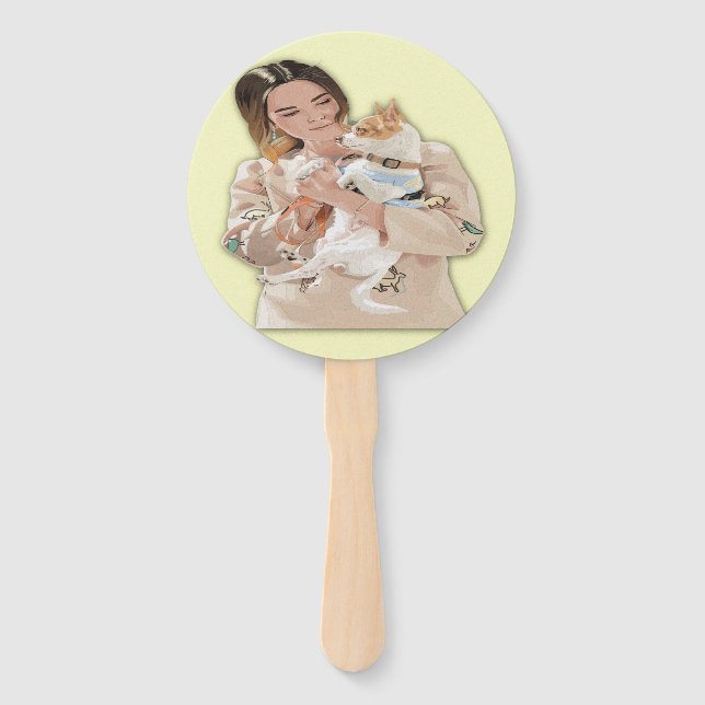 Add Photo Personalize Hand Fan (Front)