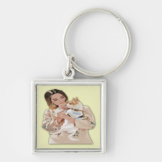 Add Photo Personalize Keychain (Front)
