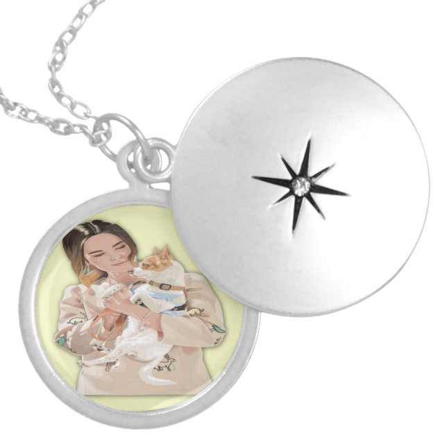 Add Photo Personalize Locket Necklace (Front)