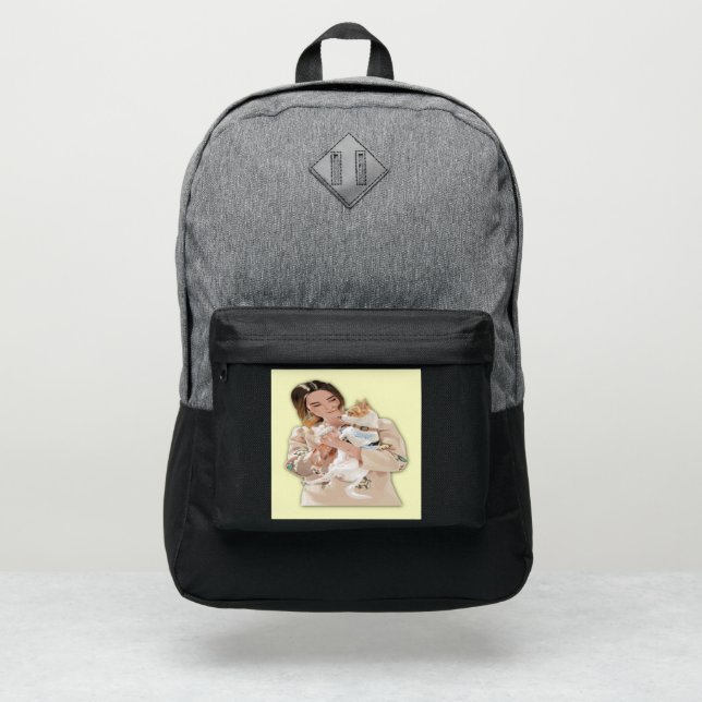 Add Photo Personalize Port Authority® Backpack (Front)