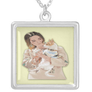 Add Photo Personalize Silver Plated Necklace