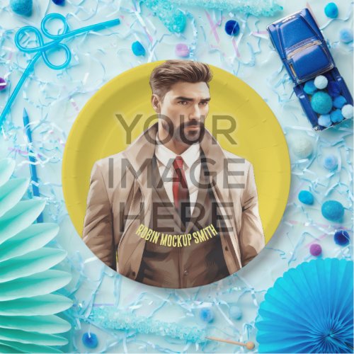 Add Photo Personalized Custom Paper Party Plates